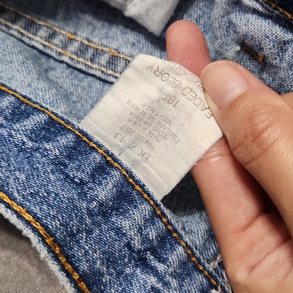 🔴🆓️ FREE* Vintage Y2K Faded Glory High Rise Baggy Tapered Leg Crop "Mom" Jeans - Picture 10 of 12